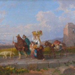 Travellers, Rome 1866